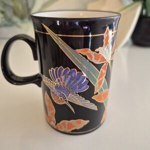 Vintage Dunoon stoneware mug with a Hummingbird by artist Christine Chadwick